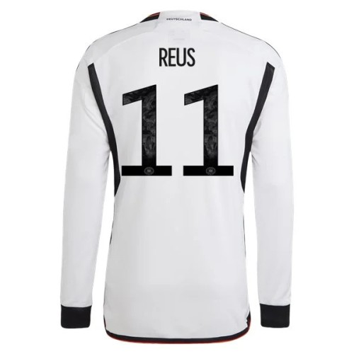 Prima Maglia Germania Mondiali 2022 Marco Reus 11 Manica Lunga Prima Maglia Germania Mondiali 2022 Marco Reus 11 Manica Lunga
